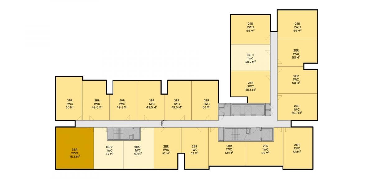 Mặt bằng  Destino Centro block 01