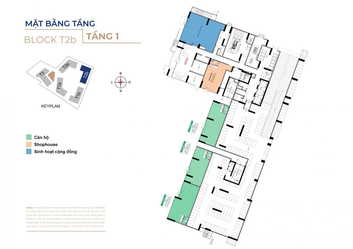 Mặt bằng Destino Centro block T2b