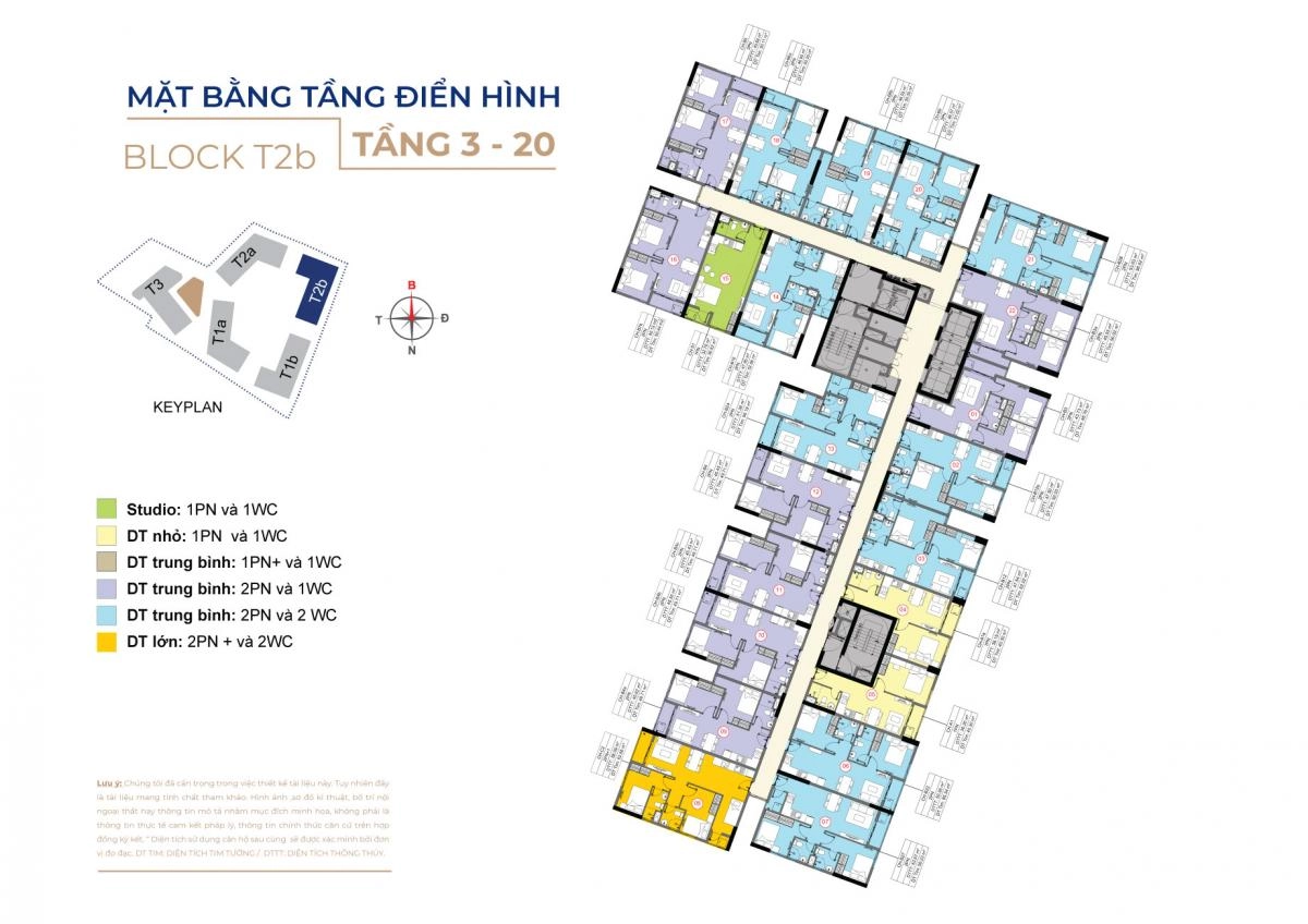 Mặt bằng Destino Centro block T2b